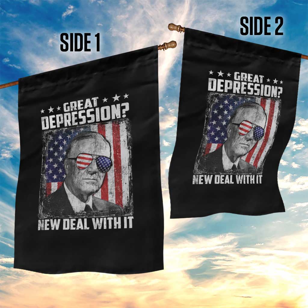 Franklin D Roosevelt Garden Flag Great Depression New Deal With It TS11 Print Your Wear