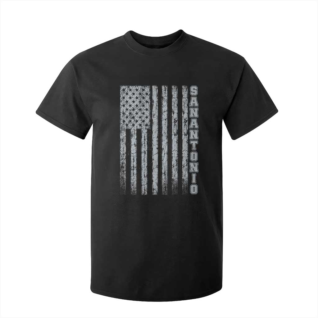 San Antonio Texas State Pride Vintage American Flag T Shirt For Kid TS11 Black Print Your Wear