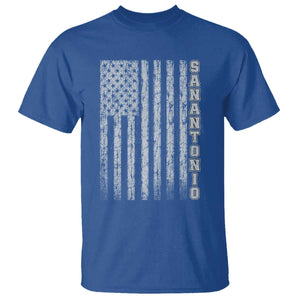 San Antonio Texas State Pride Vintage American Flag T Shirt TS11 Royal Blue Print Your Wear