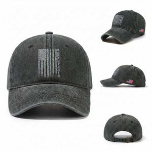 San Antonio Texas State Pride Vintage American Flag Washed Cotton Baseball Cap TS11 Washed Cap Universal Fit Dark Green Print Your Wear