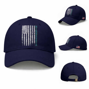 Minnesota MN State Pride Vintage American Flag Baseball Cap TS11 Baseball Cap Universal Fit Dark Blue Print Your Wear