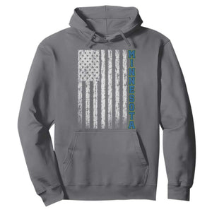 Minnesota MN State Pride Vintage American Flag Hoodie TS11 Charcoal Print Your Wear