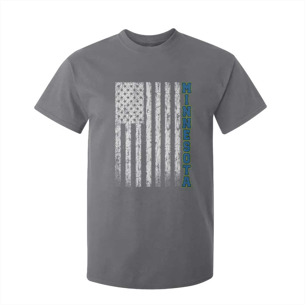 Minnesota MN State Pride Vintage American Flag T Shirt For Kid TS11 Charcoal Print Your Wear