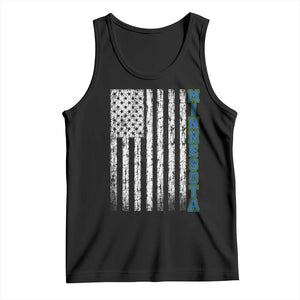 Minnesota MN State Pride Vintage American Flag Tank Top TS11 Black Print Your Wear
