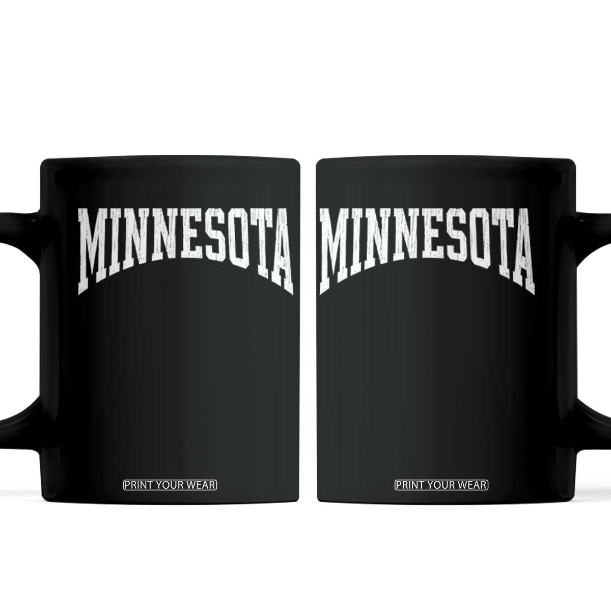 Minnesota MN State Throwback Design Vintage Coffee Mug TS11 Black Print Your Wear