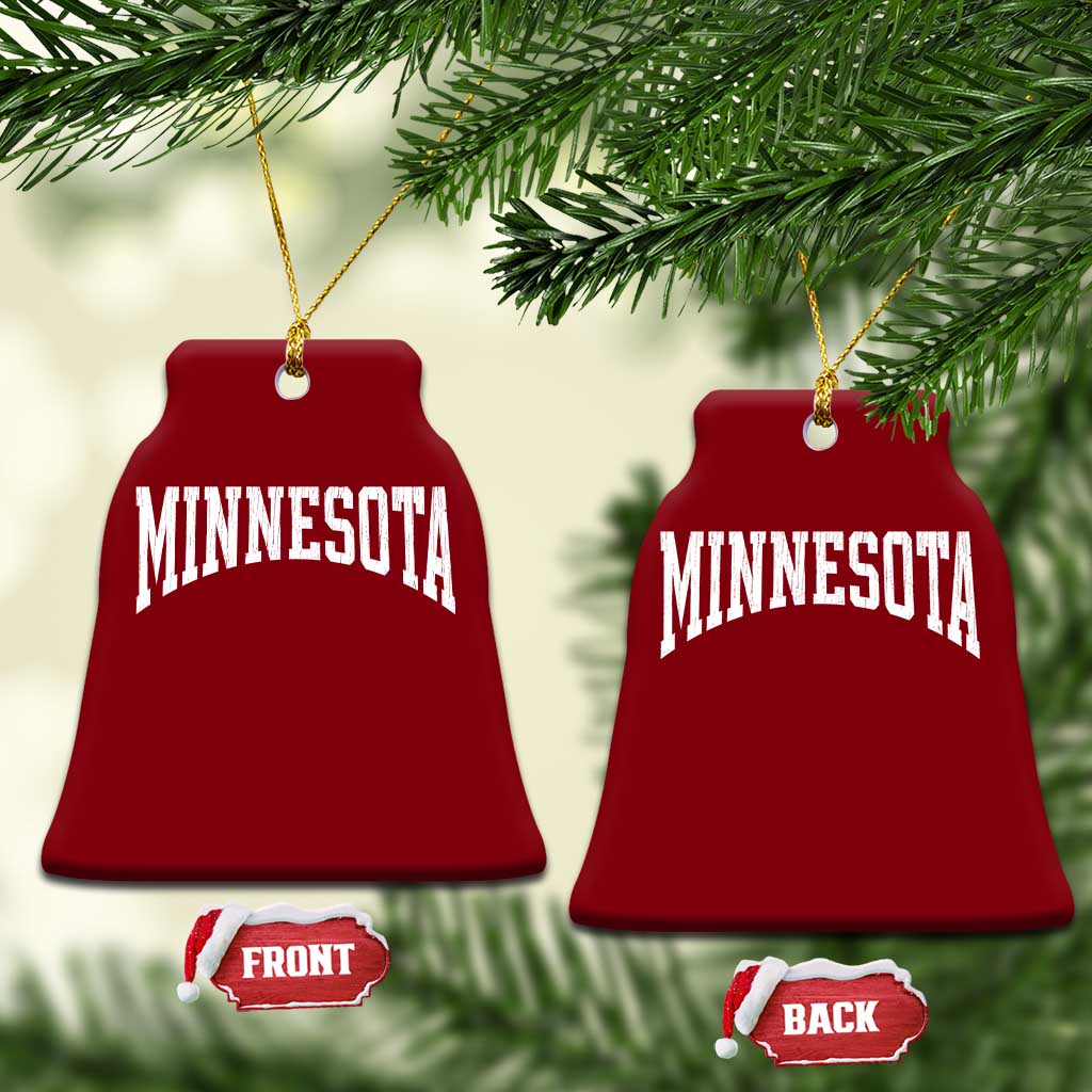 Minnesota MN State Throwback Design Vintage Ceramic Ornament TS11 Print Your Wear
