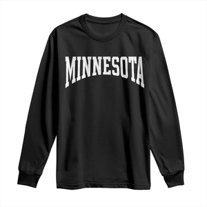 Minnesota MN State Throwback Design Vintage Long Sleeve Shirt TS11 Black Print Your Wear