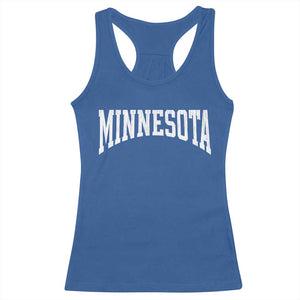 Minnesota MN State Throwback Design Vintage Racerback Tank Top TS11 Royal Blue Print Your Wear