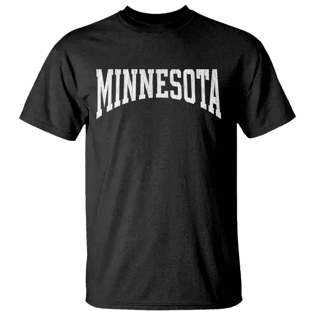 Minnesota MN State Throwback Design Vintage T Shirt TS11 Black Print Your Wear