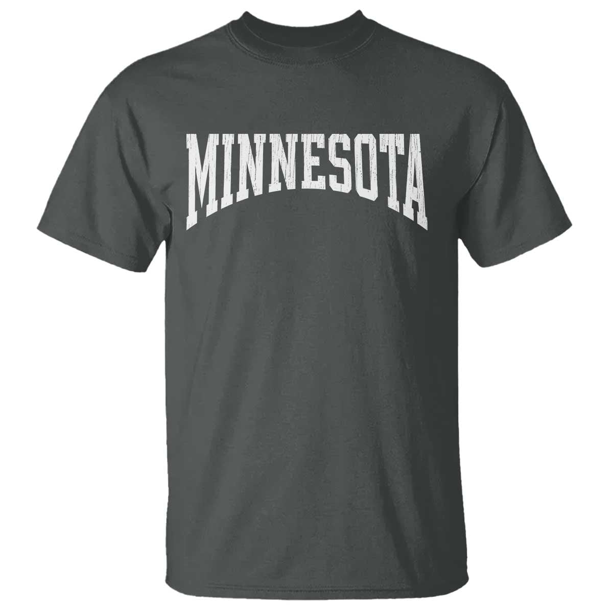 Minnesota MN State Throwback Design Vintage T Shirt TS11 Dark Heather Print Your Wear