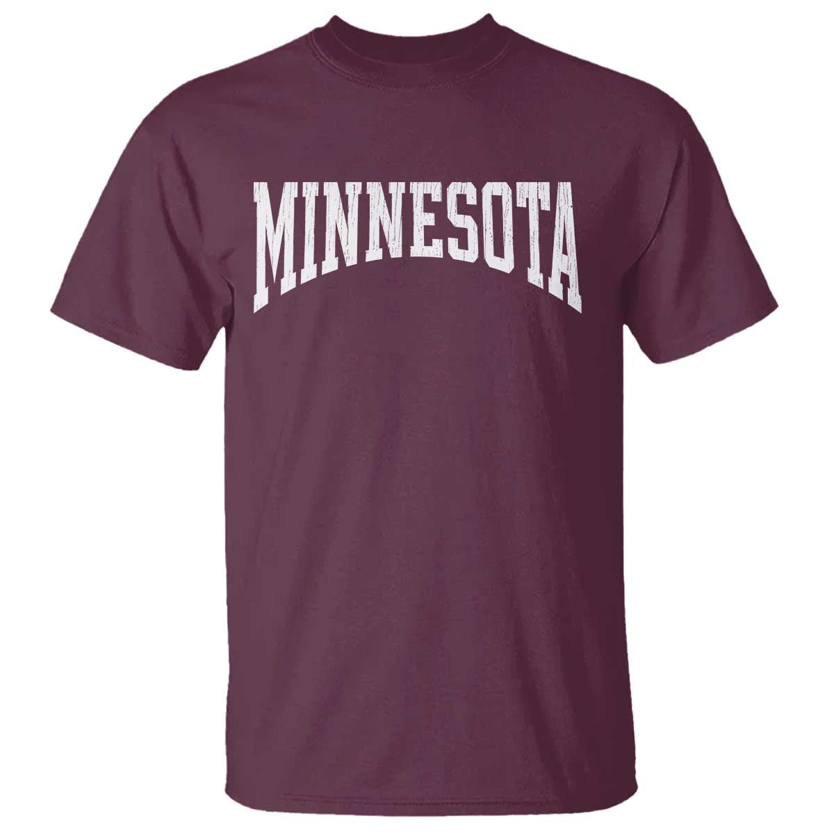 Minnesota MN State Throwback Design Vintage T Shirt TS11 Maroon Print Your Wear