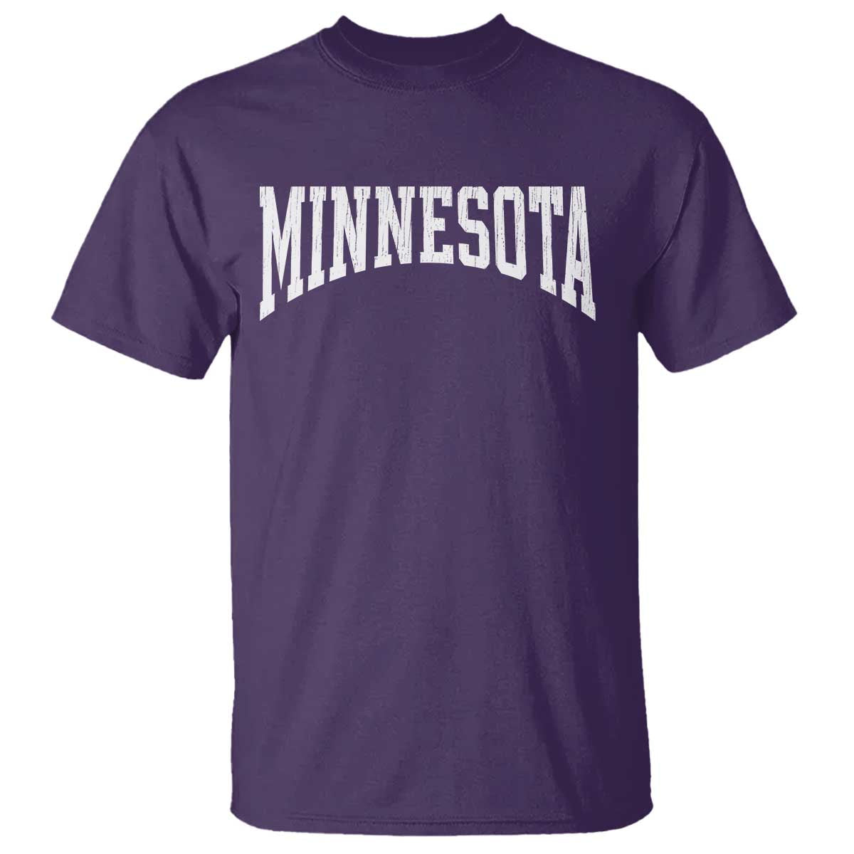 Minnesota MN State Throwback Design Vintage T Shirt TS11 Purple Print Your Wear