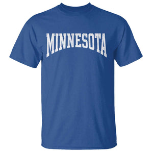 Minnesota MN State Throwback Design Vintage T Shirt TS11 Royal Blue Print Your Wear