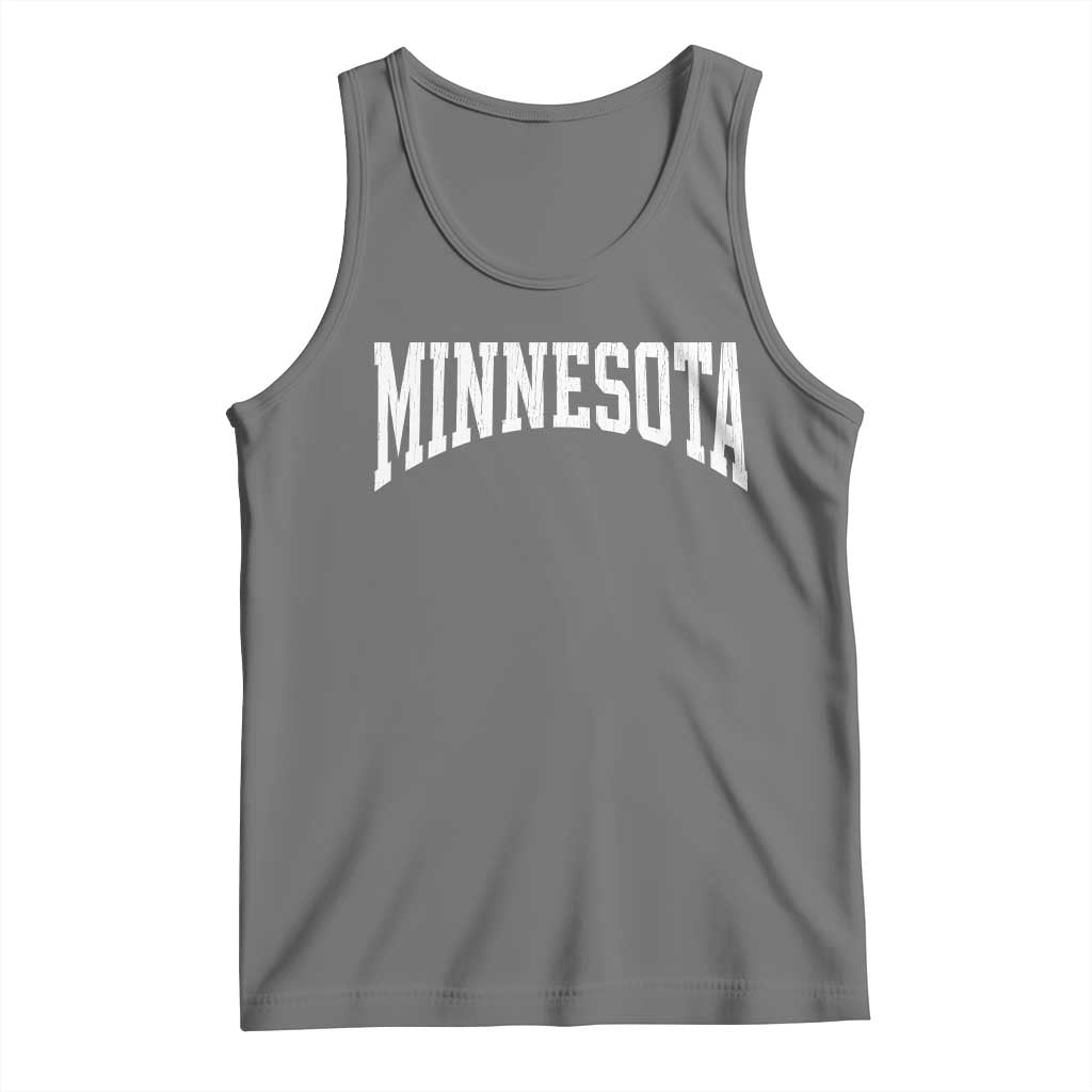 Minnesota MN State Throwback Design Vintage Tank Top TS11 Black Heather Print Your Wear