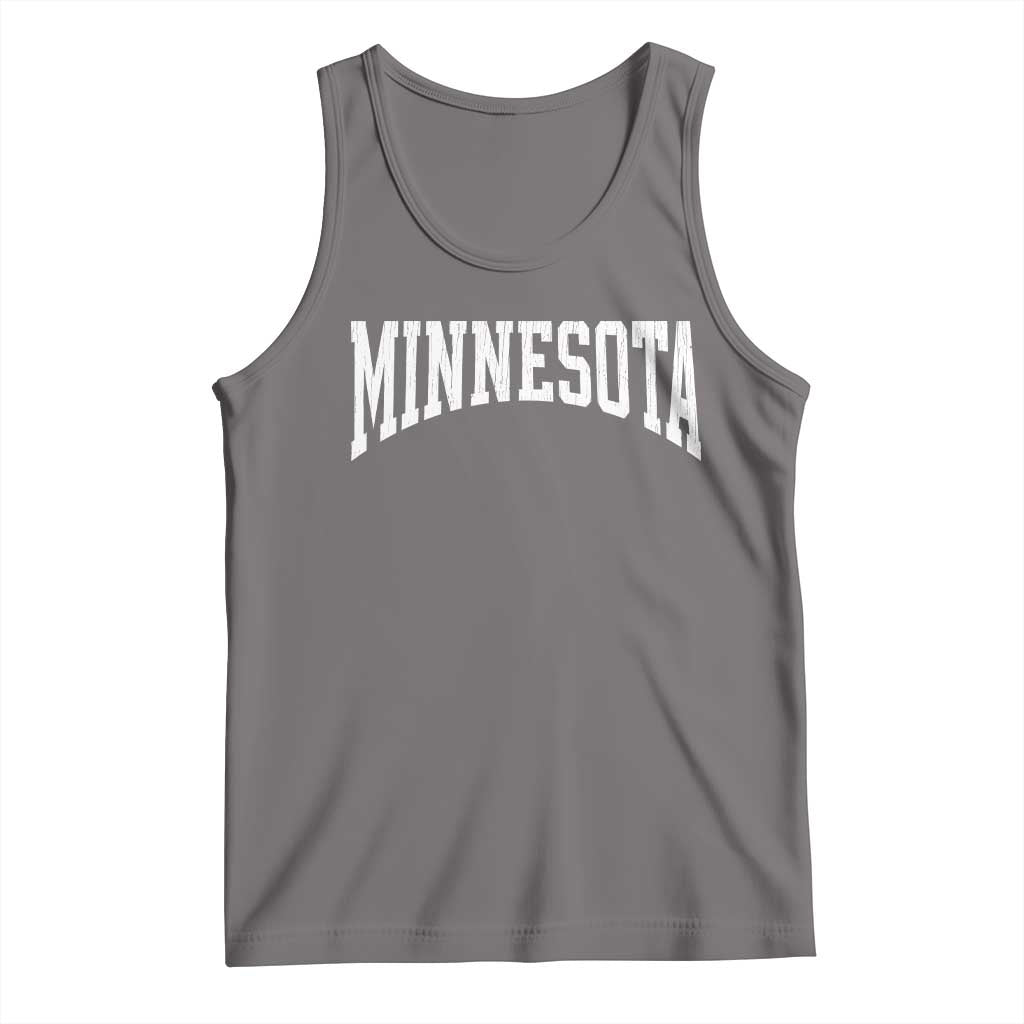 Minnesota MN State Throwback Design Vintage Tank Top TS11 Deep Heather Print Your Wear