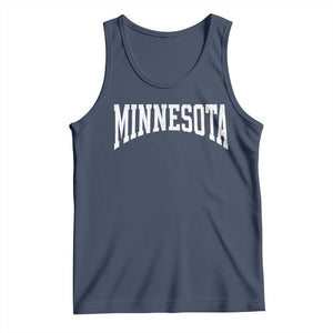 Minnesota MN State Throwback Design Vintage Tank Top TS11 Navy Print Your Wear