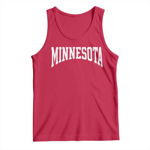 Minnesota MN State Throwback Design Vintage Tank Top TS11 Red Print Your Wear