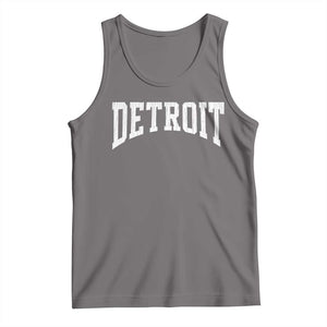 Detroit Michigan City Throwback Design Vintage Tank Top TS11 Deep Heather Print Your Wear