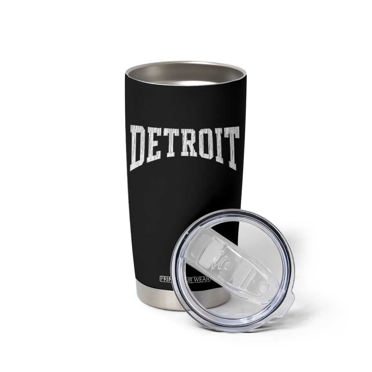 Detroit Michigan City Throwback Design Vintage Tumbler Cup TS11 Print Your Wear