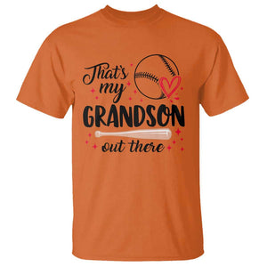 Funny Baseball Grandma T Shirt That's My Grandson Out There Grandfather TS11 Orange Print Your Wear