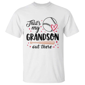 Funny Baseball Grandma T Shirt That's My Grandson Out There Grandfather TS11 White Print Your Wear