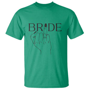 Funny Bride T Shirt Cute Wedding Honeymoon Finger Ring TS11 Irish Green Print Your Wear