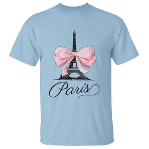 Eiffel Tower French T Shirt Paris Coquette France Pink Bow Aesthetic TS11 Light Blue Print Your Wear