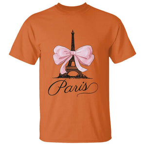 Eiffel Tower French T Shirt Paris Coquette France Pink Bow Aesthetic TS11 Orange Print Your Wear