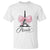 Eiffel Tower French T Shirt Paris Coquette France Pink Bow Aesthetic TS11 White Print Your Wear