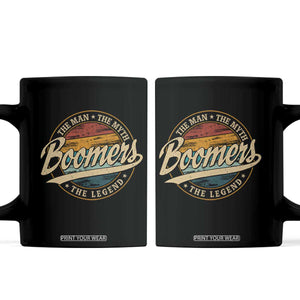 Boomers The Man The Myth The Legend Coffee Mug Retro Baby Boomers Generation TS11 Black Print Your Wear