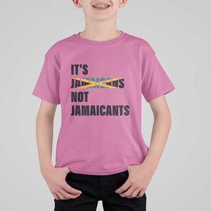 Jamaica T Shirt For Kid It's Jamaicans Not Jamaicants Flag TS11 Azalea Print Your Wear