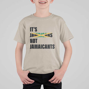 Jamaica T Shirt For Kid It's Jamaicans Not Jamaicants Flag TS11 Sand Print Your Wear