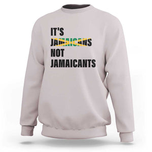 Jamaica Sweatshirt It's Jamaicans Not Jamaicants Flag TS11 Ice Gray Print Your Wear