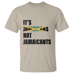 Jamaica T Shirt It's Jamaicans Not Jamaicants Flag TS11 Sand Print Your Wear