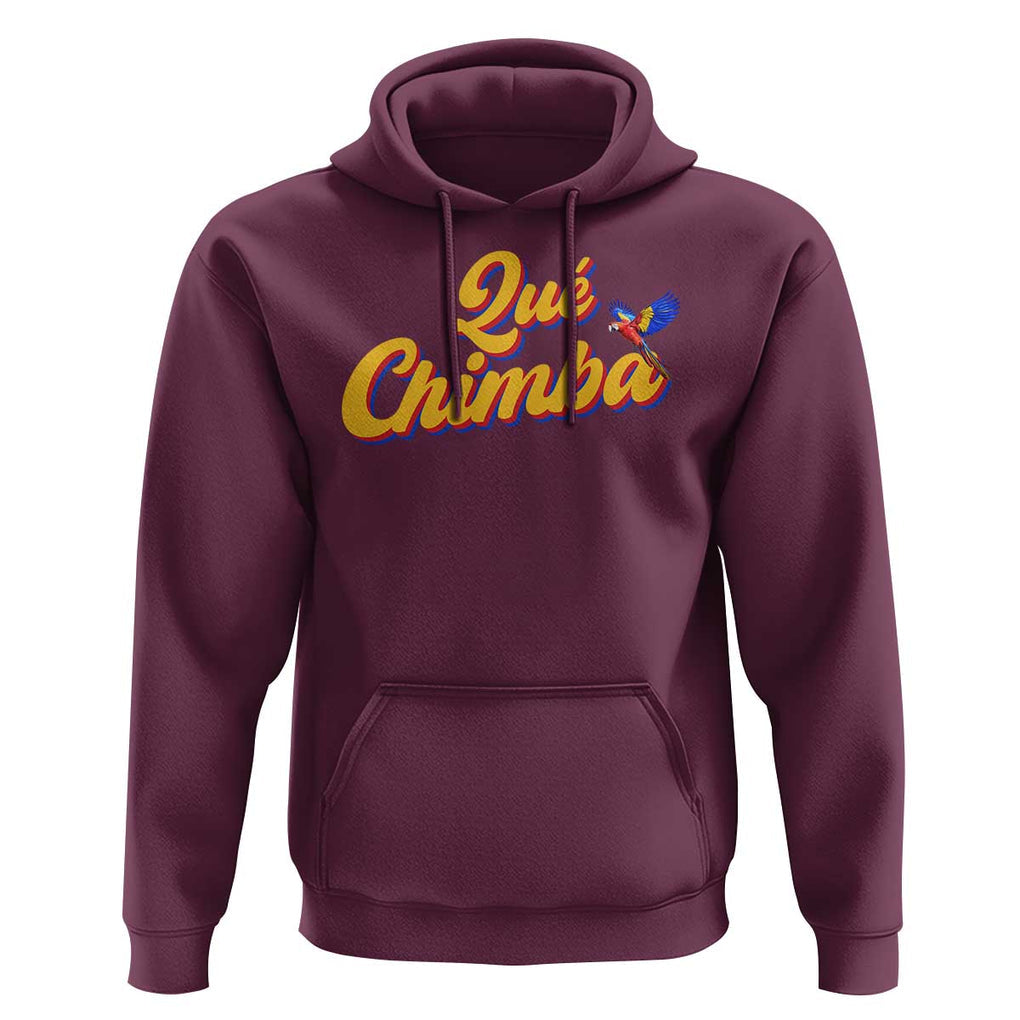 Colombia Hoodie Qu Chimba Parrot Colombian Slang TS11 Maroon Print Your Wear