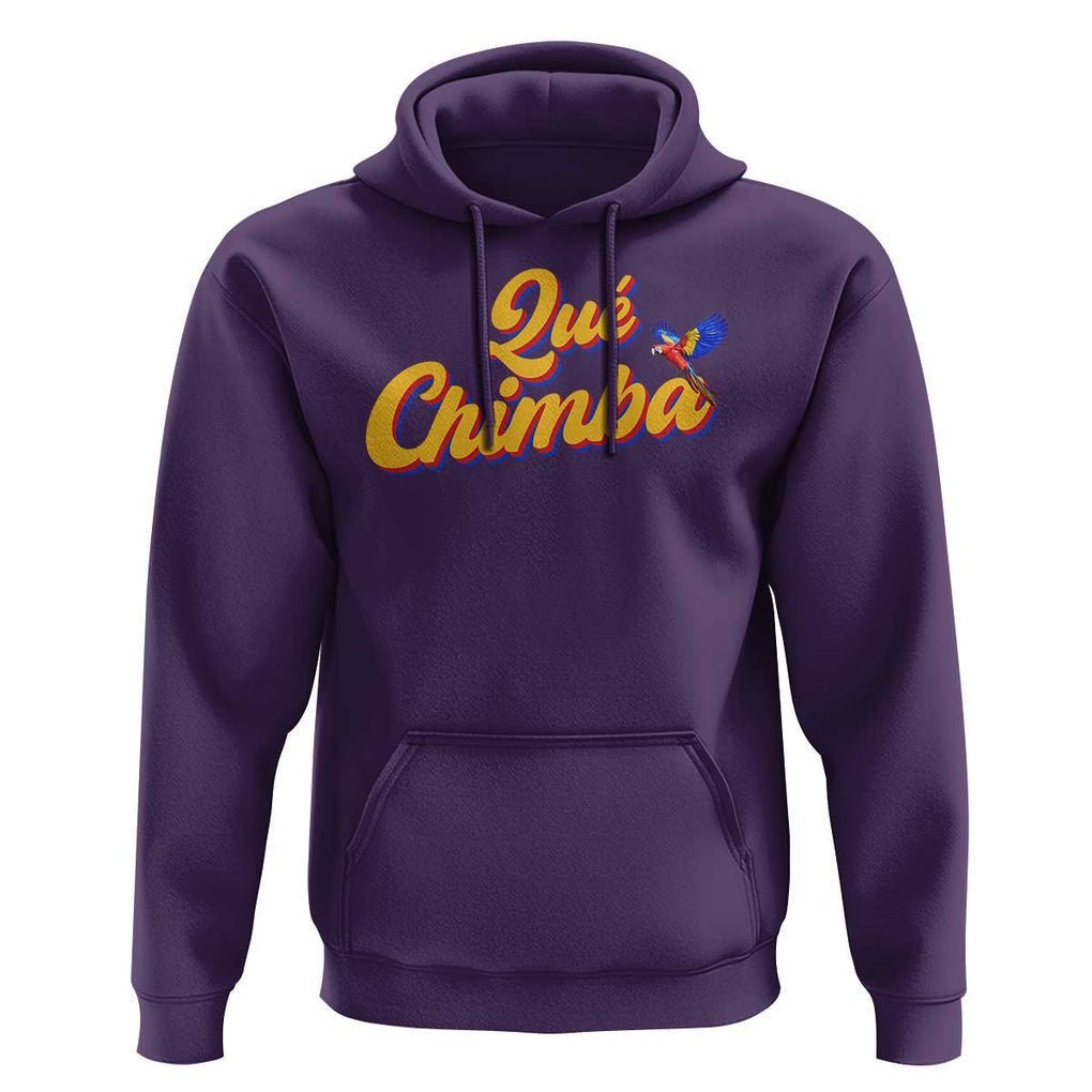 Colombia Hoodie Qu Chimba Parrot Colombian Slang TS11 Purple Print Your Wear