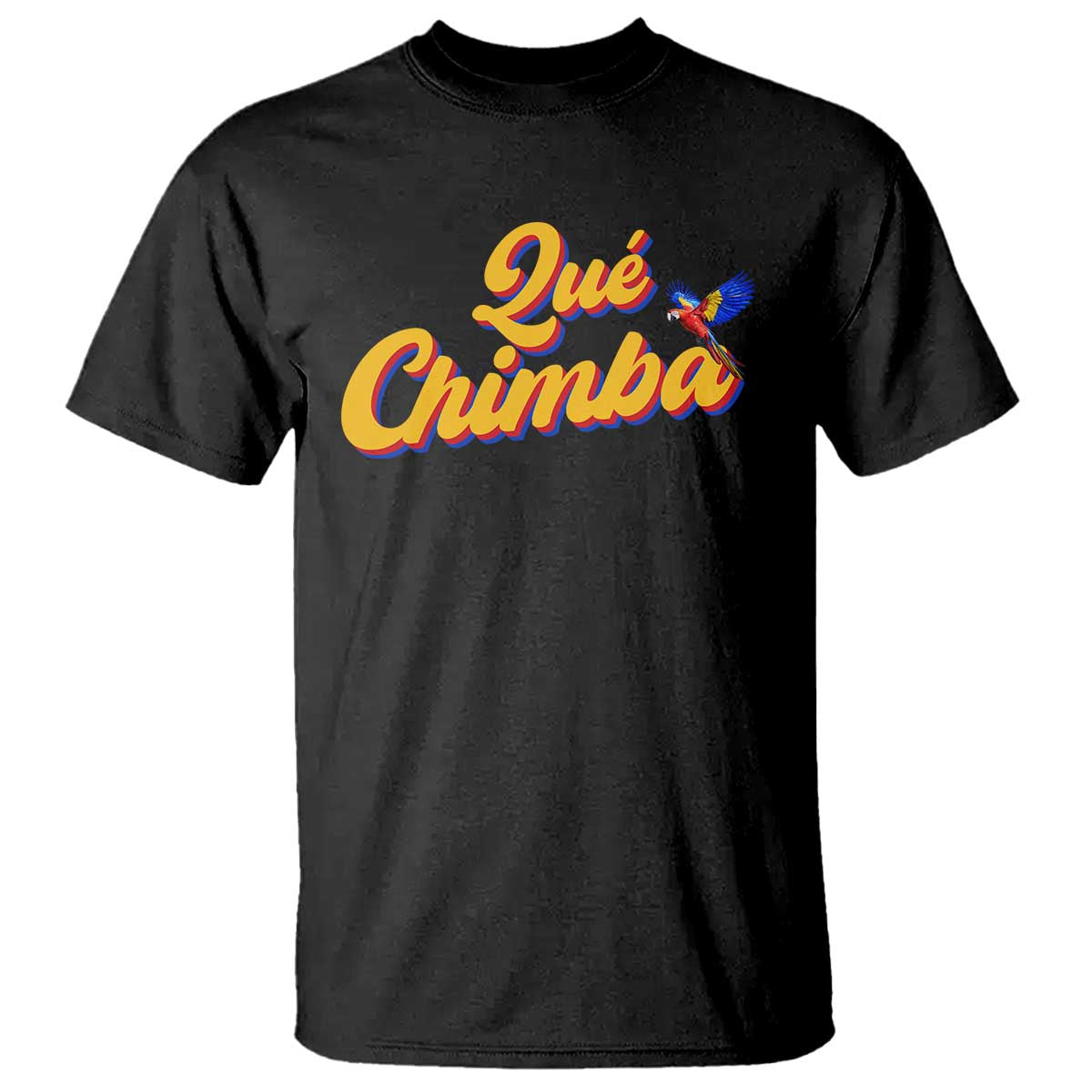 Colombia T Shirt Qu Chimba Parrot Colombian Slang TS11 Black Print Your Wear