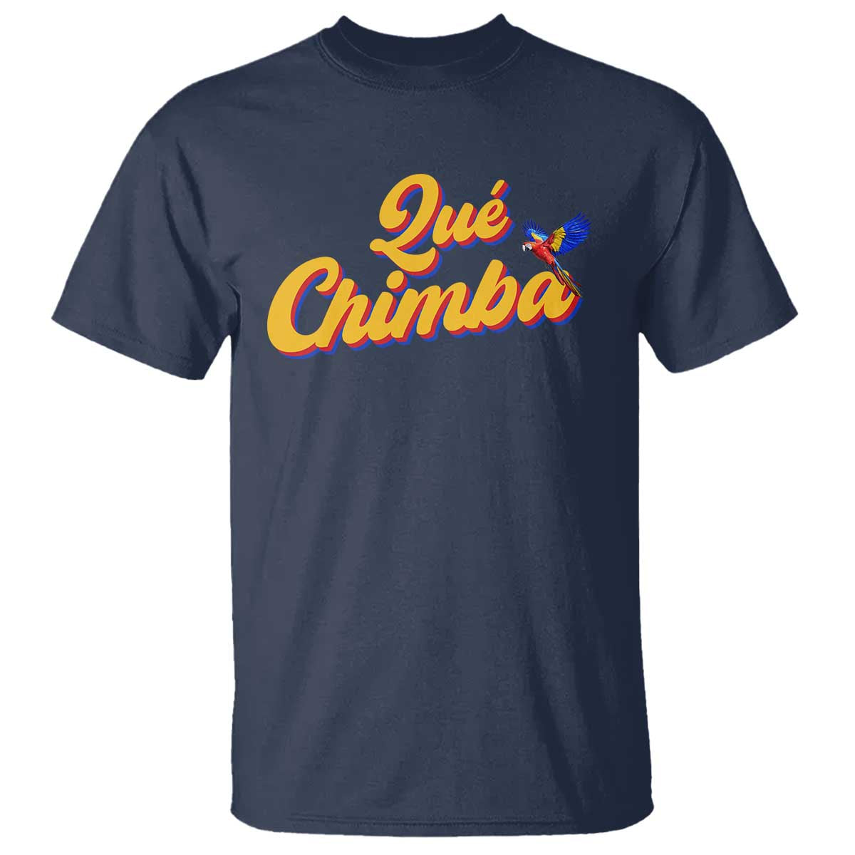 Colombia T Shirt Qu Chimba Parrot Colombian Slang TS11 Navy Print Your Wear