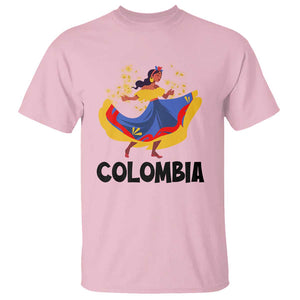 Colombianas T Shirt Colombia Cumbia Butterfly Flag Roots TS11 Light Pink Print Your Wear