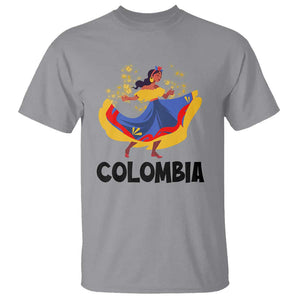 Colombianas T Shirt Colombia Cumbia Butterfly Flag Roots TS11 Sport Gray Print Your Wear