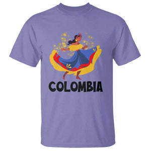 Colombianas T Shirt Colombia Cumbia Butterfly Flag Roots TS11 Violet Print Your Wear