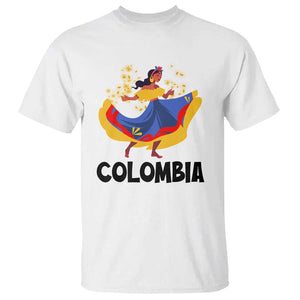 Colombianas T Shirt Colombia Cumbia Butterfly Flag Roots TS11 White Print Your Wear