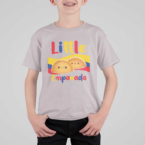 Funny Colombia Food T Shirt For Kid Little Empanada Colombian Flag TS11 Ice Gray Print Your Wear