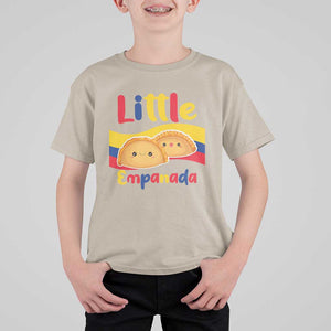 Funny Colombia Food T Shirt For Kid Little Empanada Colombian Flag TS11 Sand Print Your Wear