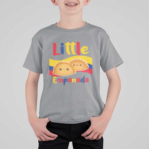 Funny Colombia Food T Shirt For Kid Little Empanada Colombian Flag TS11 Sport Gray Print Your Wear