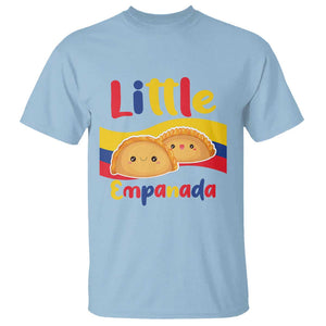 Funny Colombia Food T Shirt Little Empanada Colombian Flag TS11 Light Blue Print Your Wear