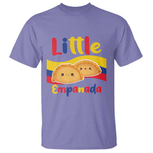 Funny Colombia Food T Shirt Little Empanada Colombian Flag TS11 Violet Print Your Wear