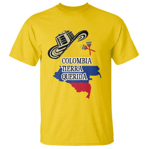 Funny Colombia Tierra Querida T Shirt Colombian Flag Sombrero Vueltiao Maracas TS11 Daisy Print Your Wear