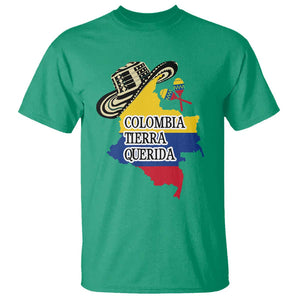 Funny Colombia Tierra Querida T Shirt Colombian Flag Sombrero Vueltiao Maracas TS11 Irish Green Print Your Wear