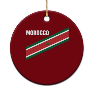 Morocco Moroccan Flag Ceramic Ornament Green Star Maroc Stripes TS11 1pc Red Print Your Wear